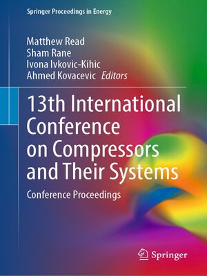 cover image of 13th International Conference on Compressors and Their Systems